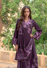 designer party wear unstich viscose musline suit