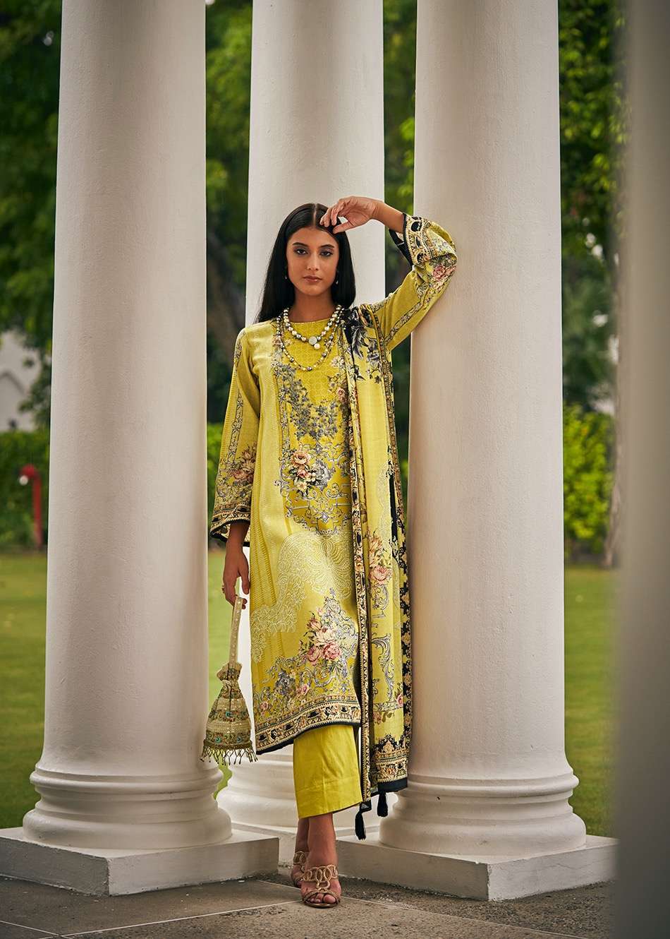 Fancy Work Pashmina Salwar Suit