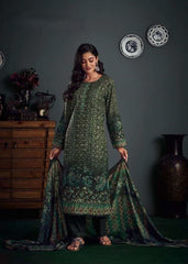 Glossy Pashmina Semi Stitched Salwar Suits