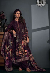 Glossy Pashmina Semi Stitched Salwar Suits